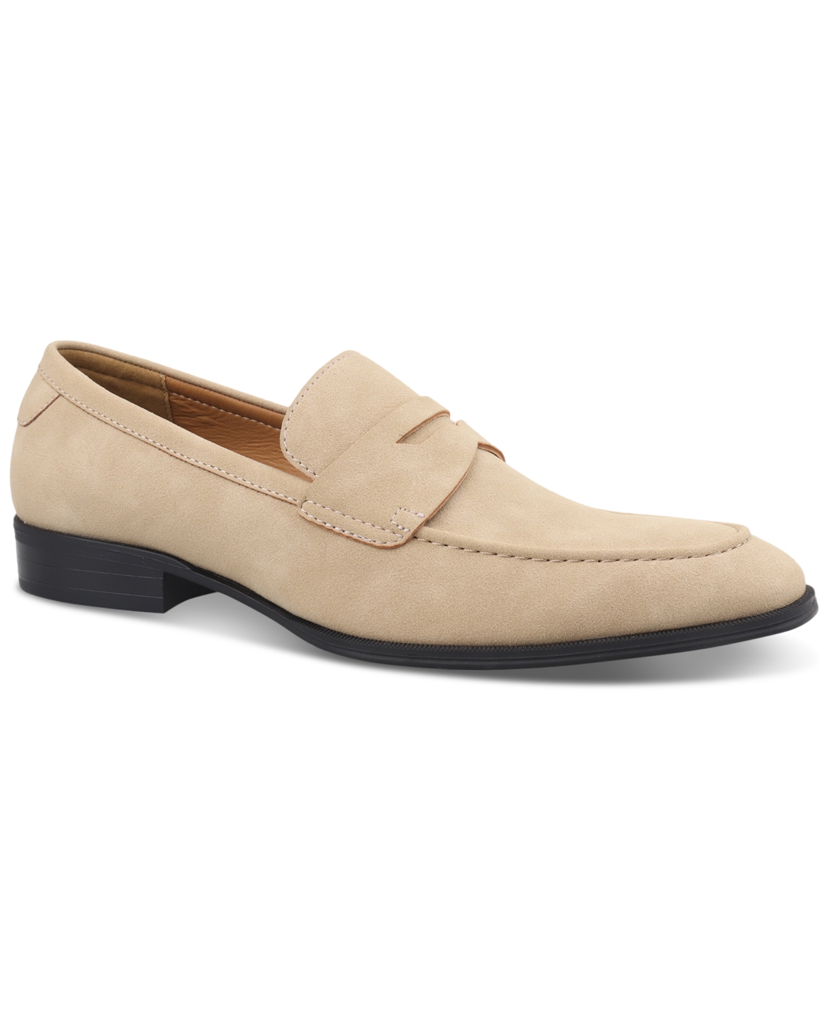 Shop Alfani Men's Penny Slip-on Penny Loafers, Created For Macy's In Sand