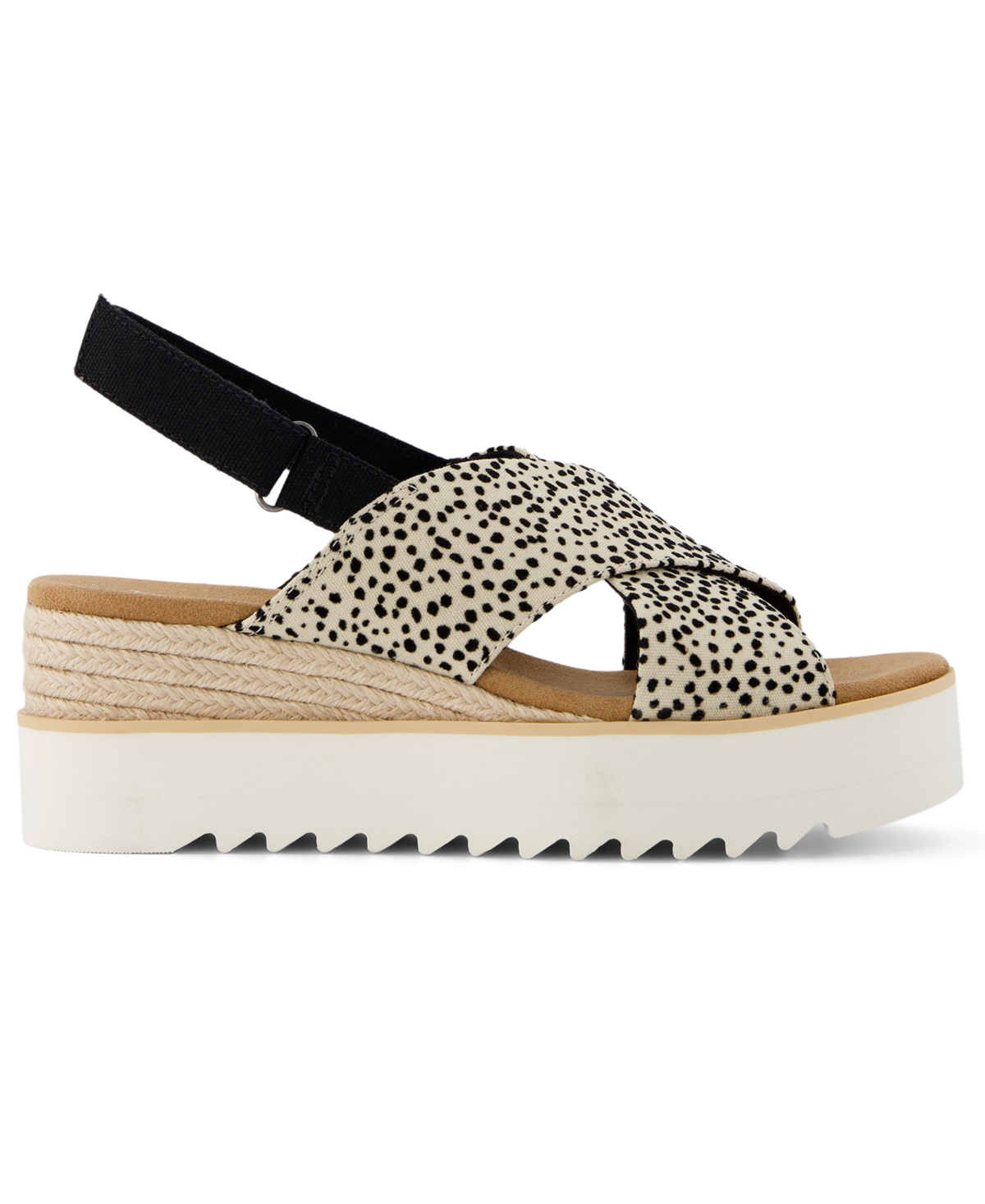TOMS WOMEN'S DIANA CRISSCROSS PLATFORM WEDGE SANDALS 
