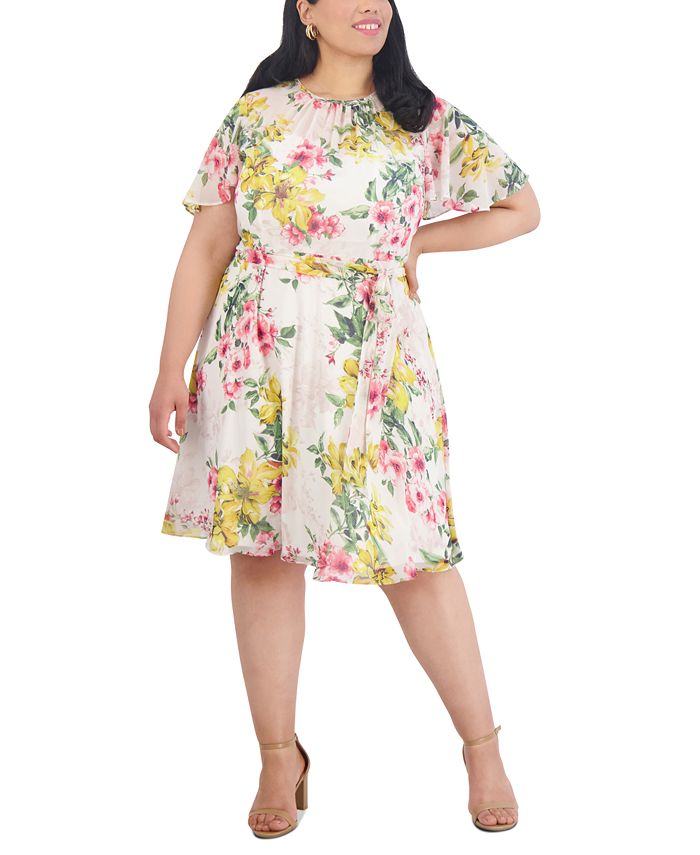 Macy's jessica howard discount plus size dress