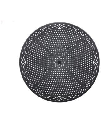 Wythburn Mix and Match 60" Round Cast Aluminum Outdoor Dining Table