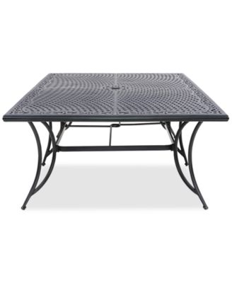 Wythburn Mix and Match 84" x 60" Cast Aluminum Outdoor Dining Table