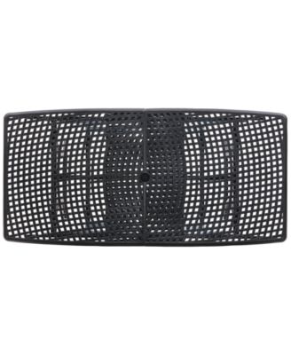 Wythburn Mix and Match 110"x 42" Cast Aluminum Outdoor Extension Dining Table, Created for Macy's