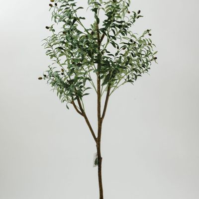 6ft Artificial Olive Tree with Woven Seagrass Plant Basket