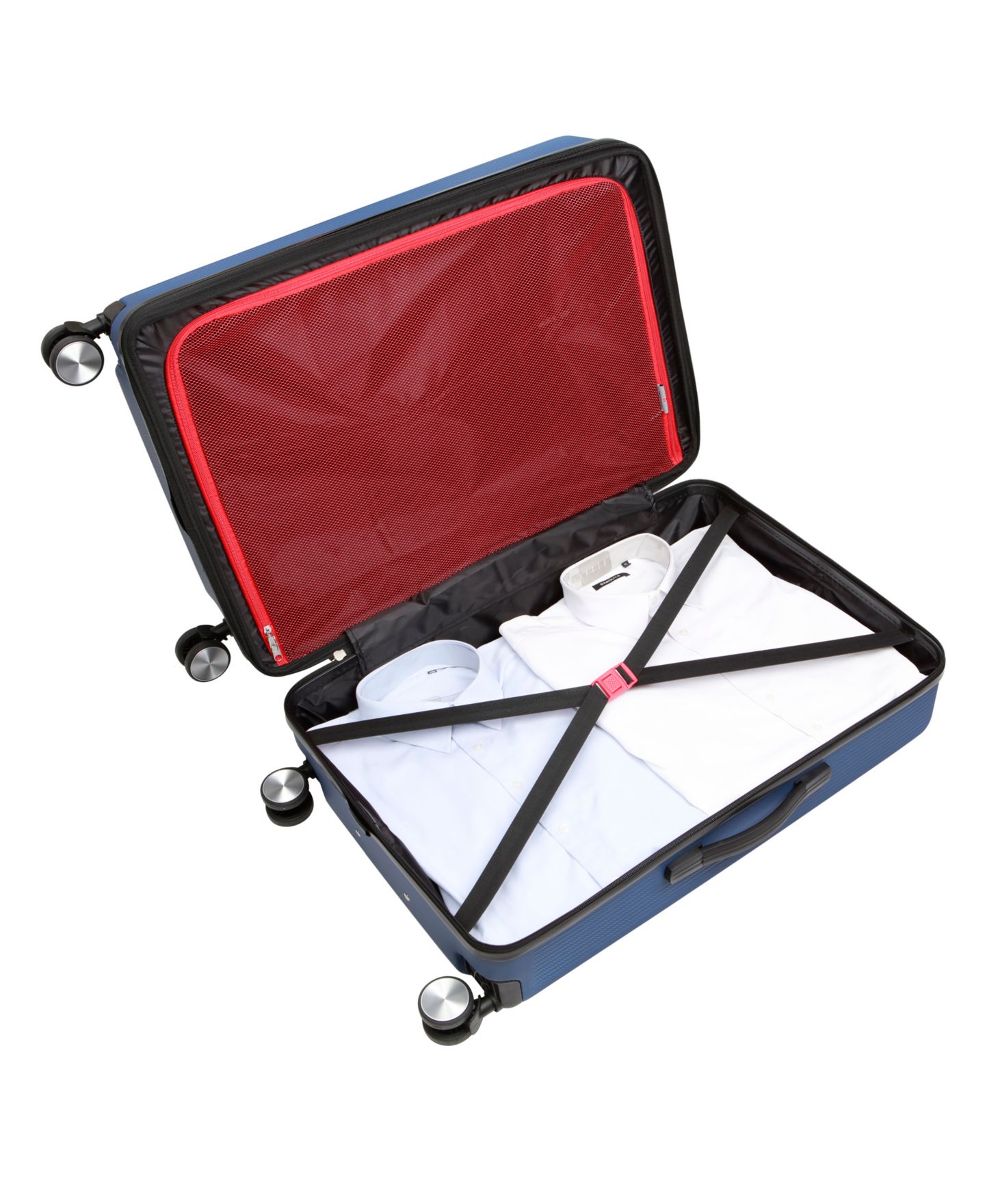 Чемоданы Tag Cityscape 4 Piece Hardside Luggage Set, Created for Macy's, цвет: Синий — фото 20