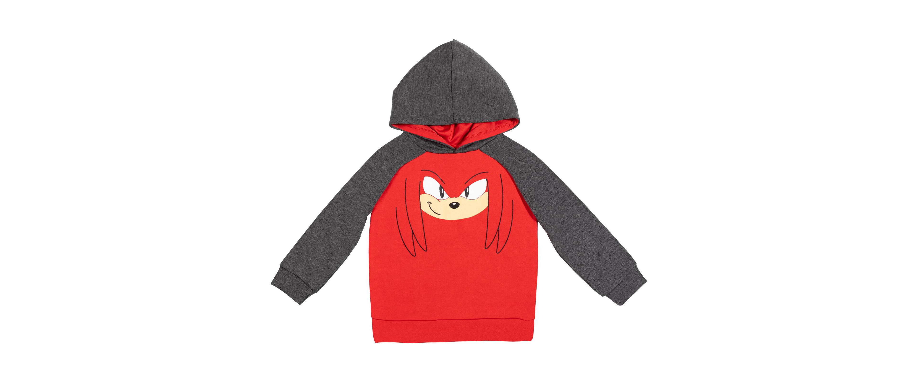 Sega Little Boys Tails Sonic The Hedgehog Knuckles Pullover Hoodie Toddler|Child