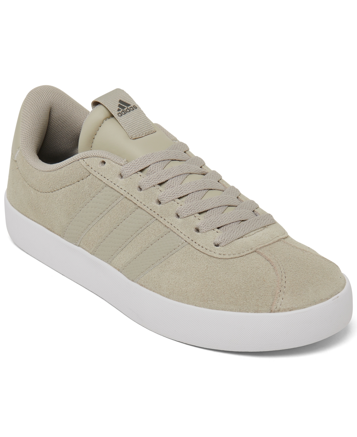 Adidas Originals Women's Vl Court 3.0 Casual Sneakers From Finish Line In Putty Gray
