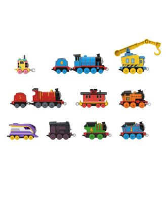 Fisher Price Thomas & Friends the Track Team Engine Pack, 10 Diecast Push-Along Toy Trains Vehicles