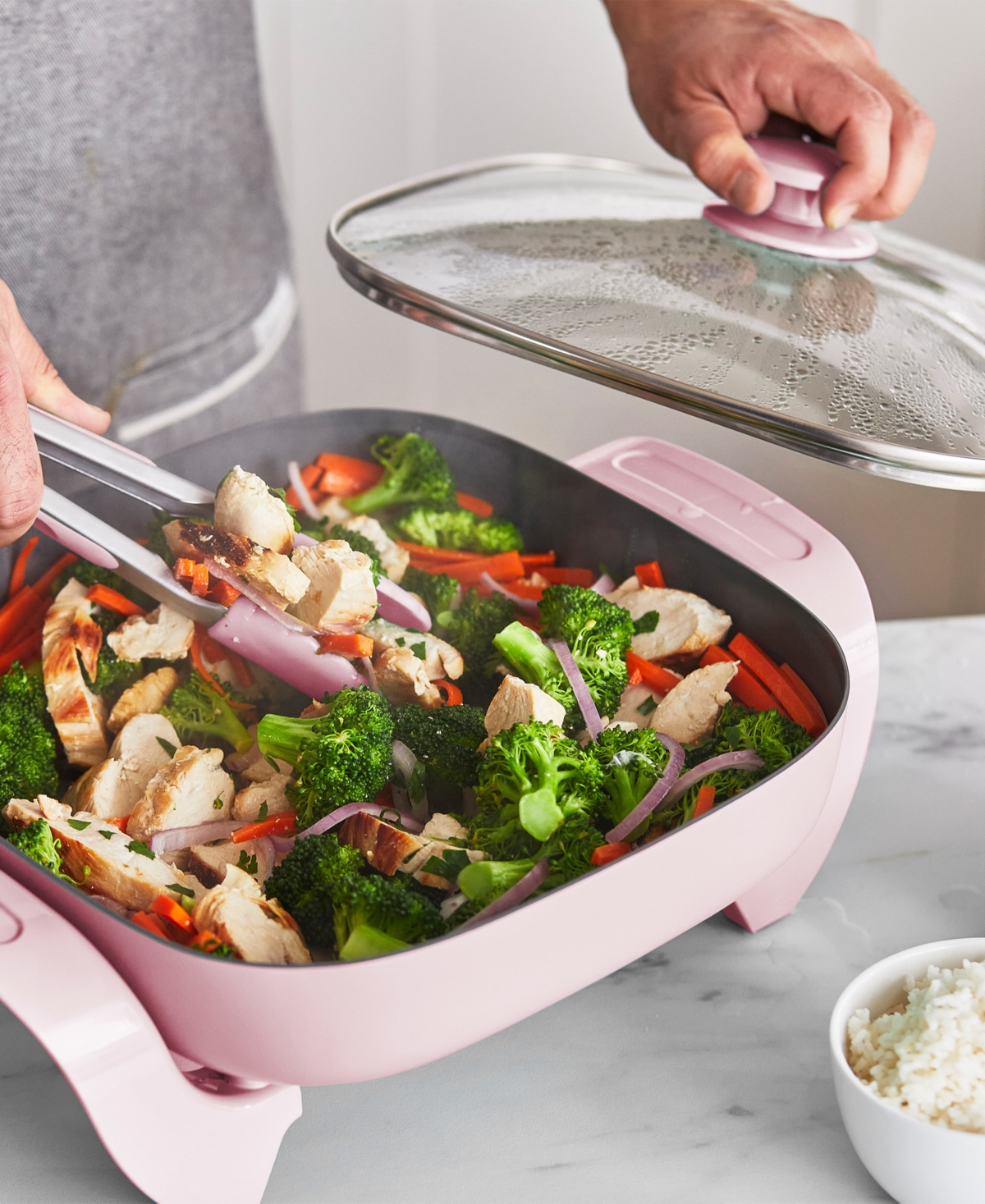 Shop Greenlife Healthy Power 5-in-1 Electric Skillet In Pink