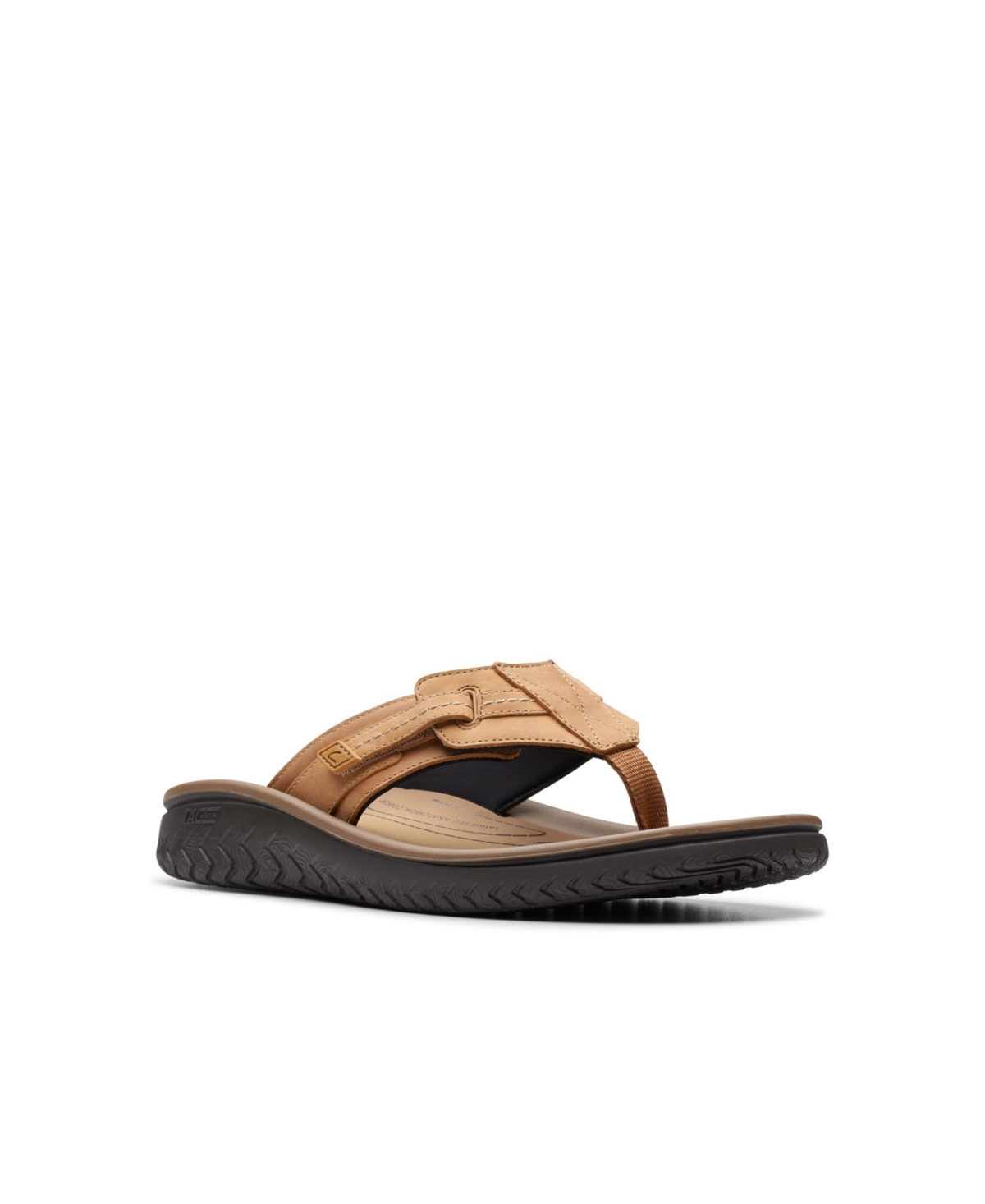 Shop Clarks Men's Collection Wesley Sun Slip On Sandals In Tan Leather