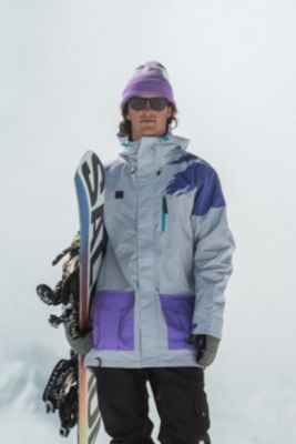 Men's After party Jacket Grey & Purple Men's