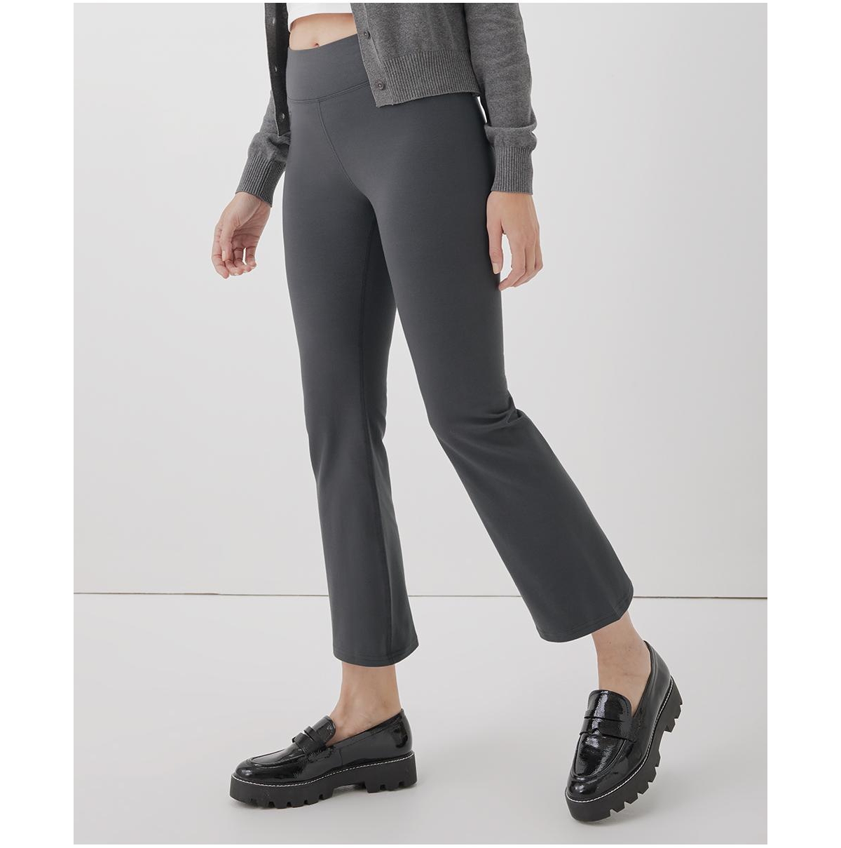 Pure Fit Boot cut Legging - Cropped Made With Organic Cotton - French navy