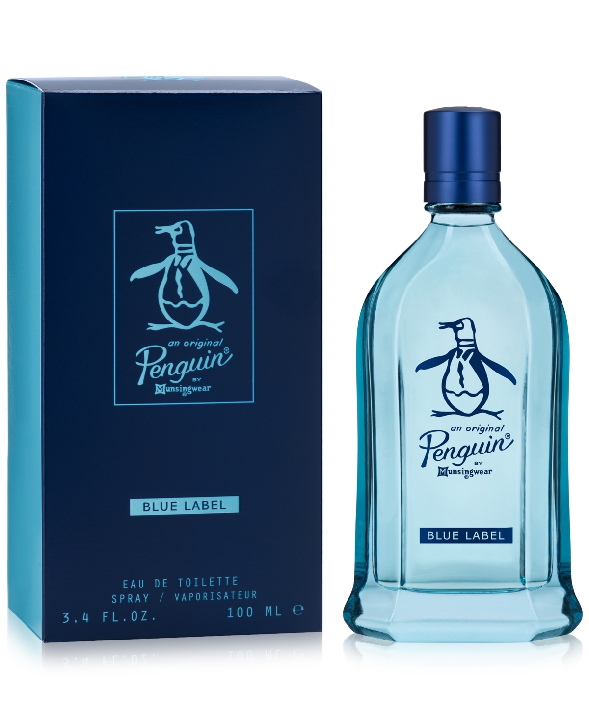 Shop Penguin Men's Blue Label Eau De Toilette Spray, 3.4 Oz. In No Color