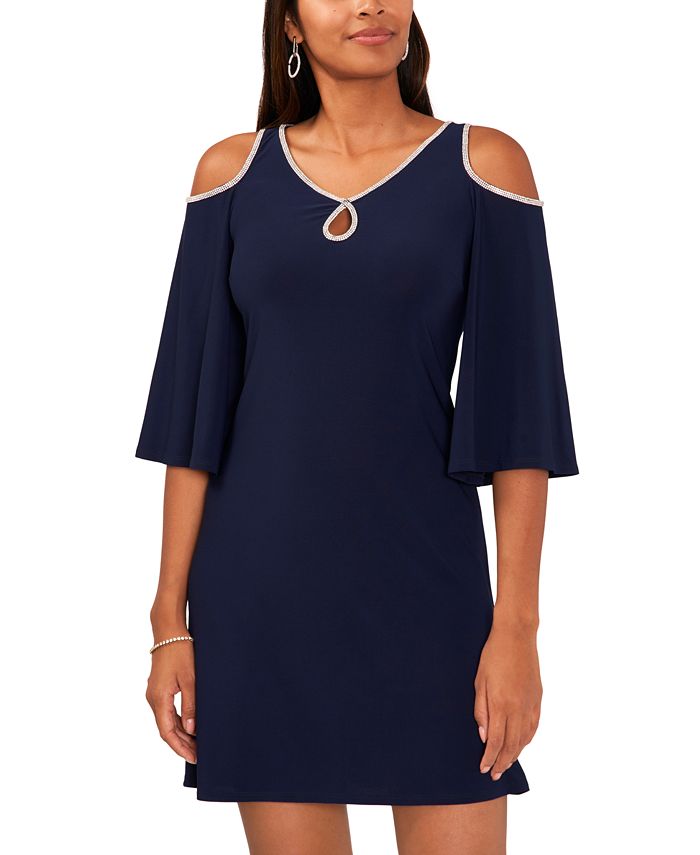 Women's Embellished Cold-Shoulder Dress main image 1