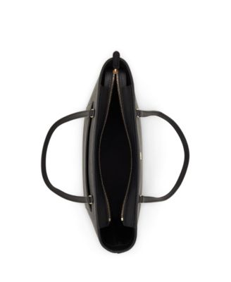 Crosshatch Leather Medium Karly Shopper Tote