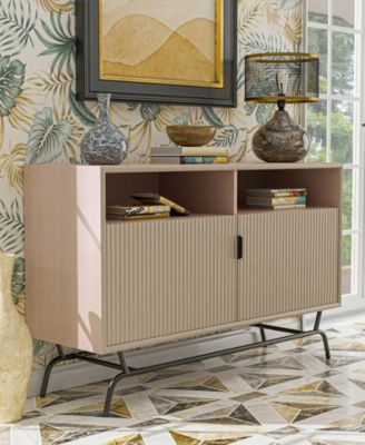 47.25" MDF Courtney Modern Two Cabinet Buffet