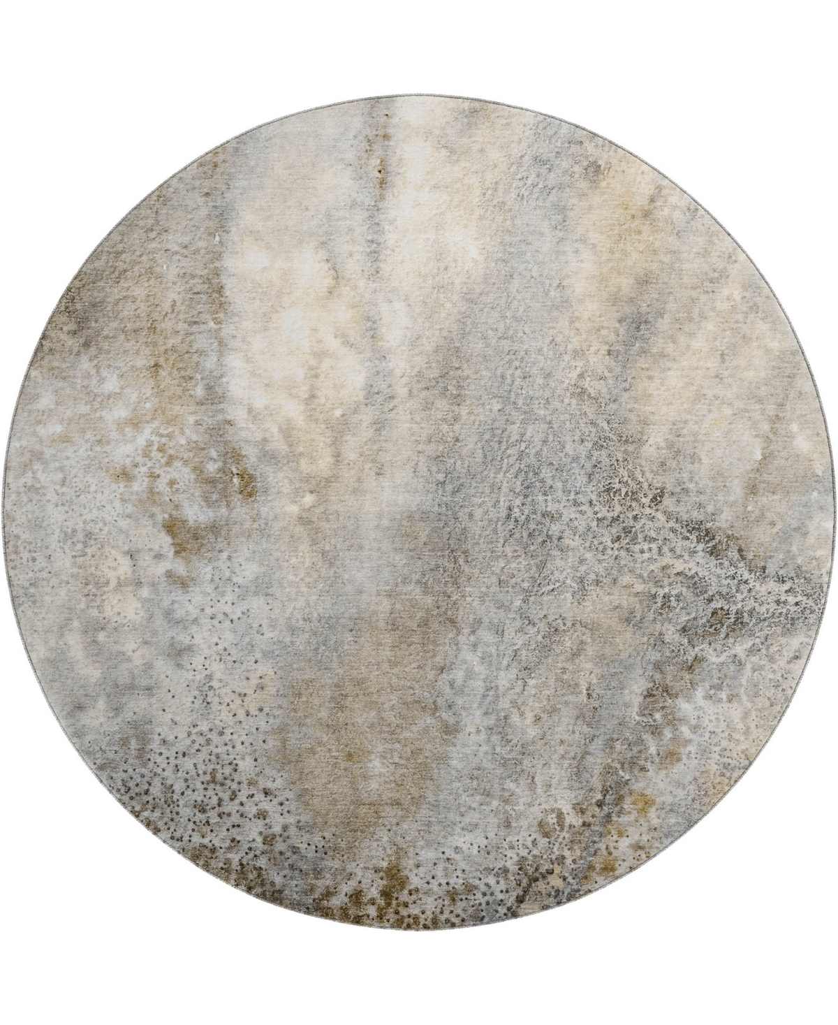 Shop Dalyn Odyssey Oy5 8' X 8' Round Area Rug In Taupe