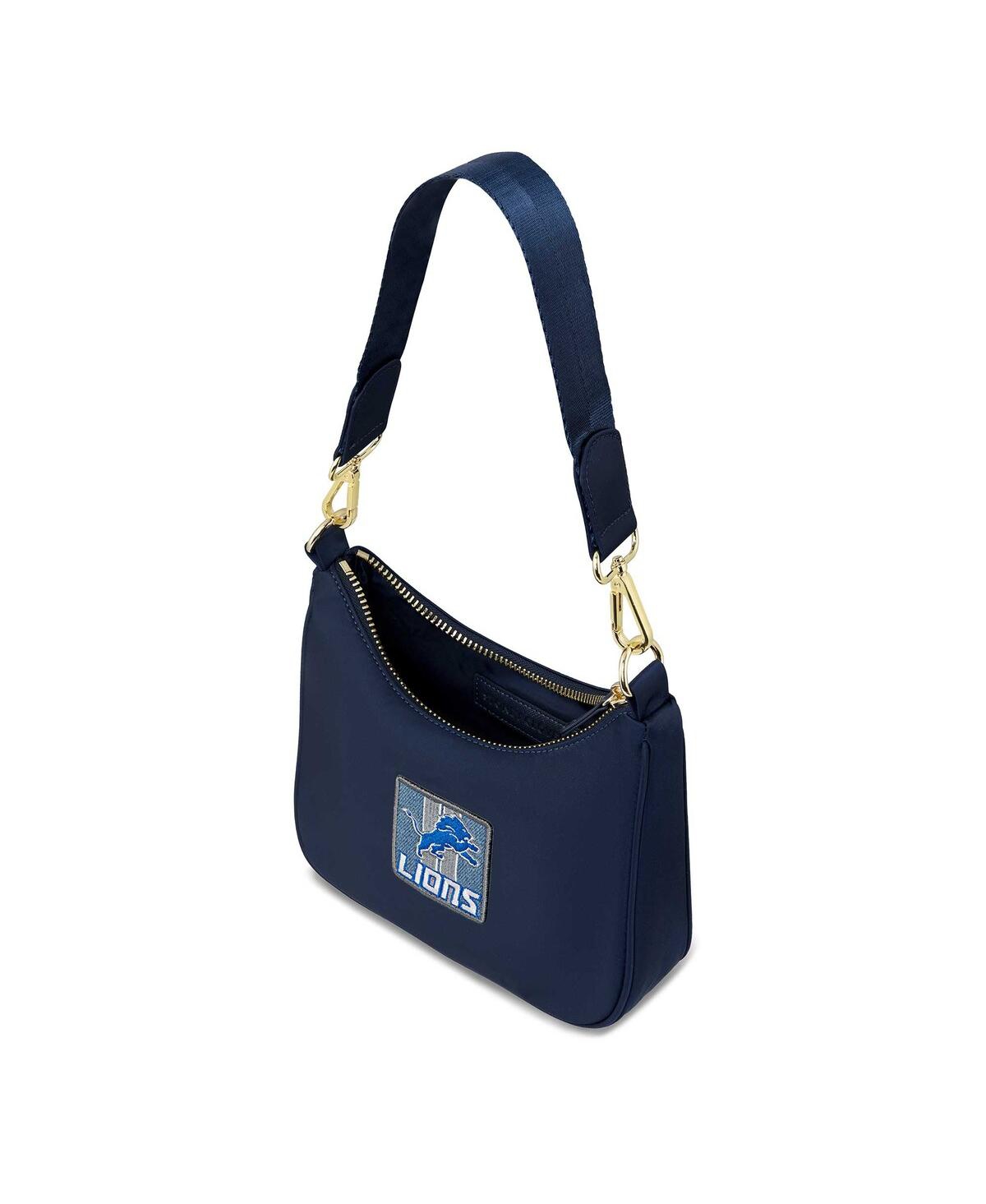 Shop Stoney Clover Women's  Detroit Lions Curved Crossbody Bag In Navy