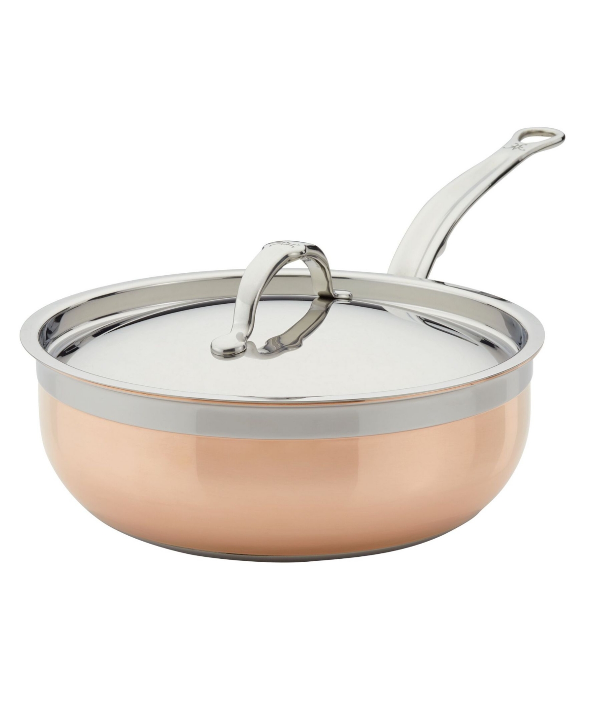 Shop Hestan Copperbond Copper Induction 3.5-quart Covered Essential Pan With Helper Handle