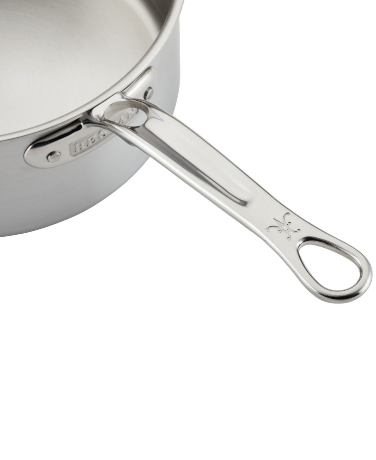 Shop Hestan Thomas Keller Insignia Commercial Clad Stainless Steel 4-quart Open Sauce Pot With Helper Handle In No Color