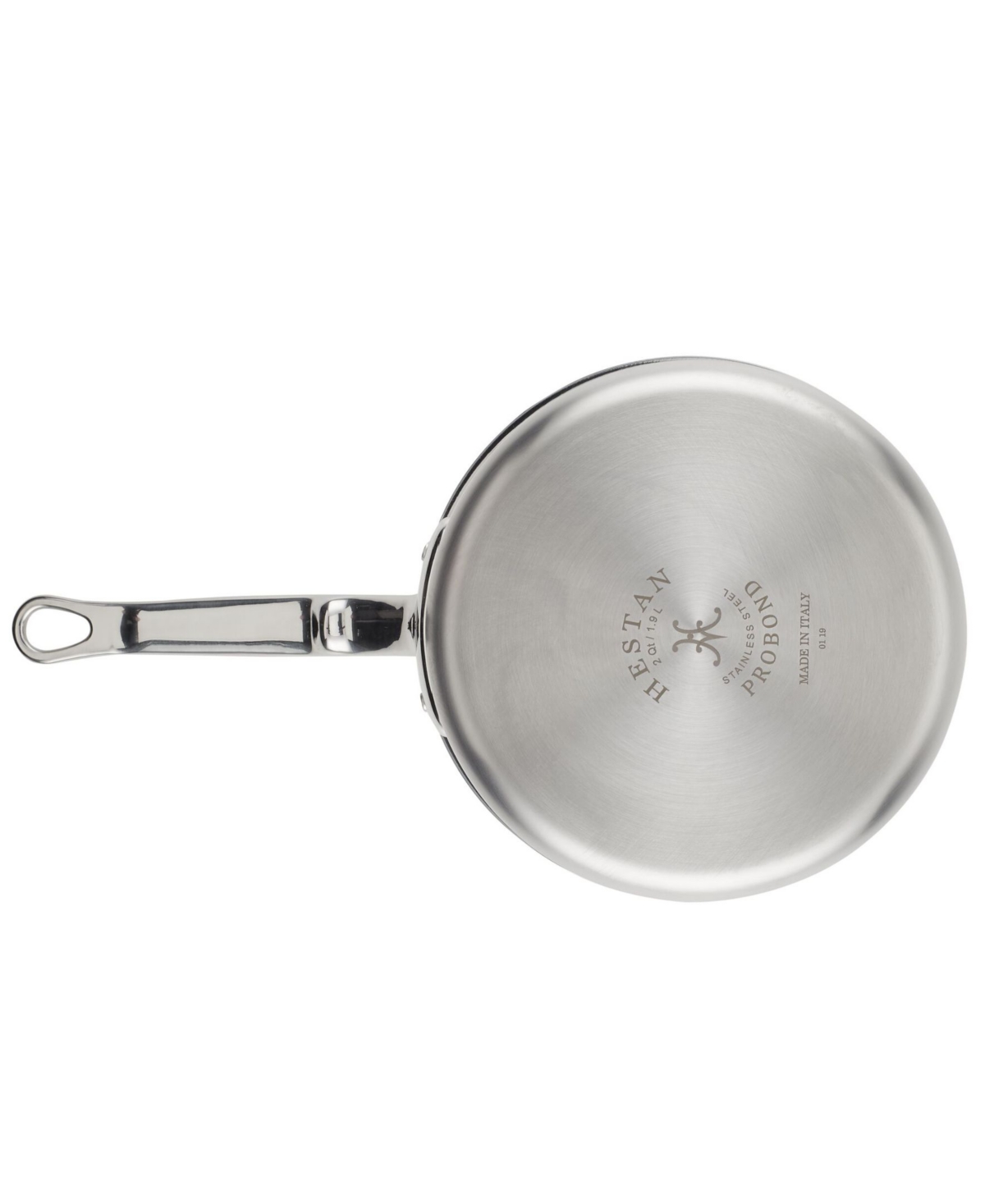 Shop Hestan Probond Clad Stainless Steel 2-quart Covered Saucepan In Silver