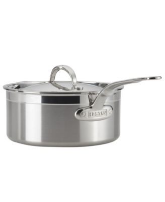 ProBond&reg; Clad Stainless Steel 4-Quart Covered Saucepan with Helper Handle