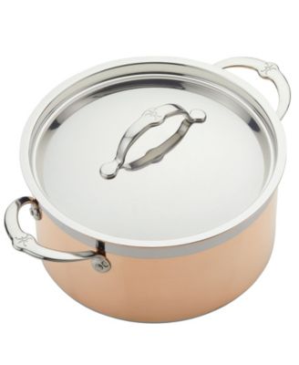 CopperBond Copper Induction 6-Quart Covered Stock Pot