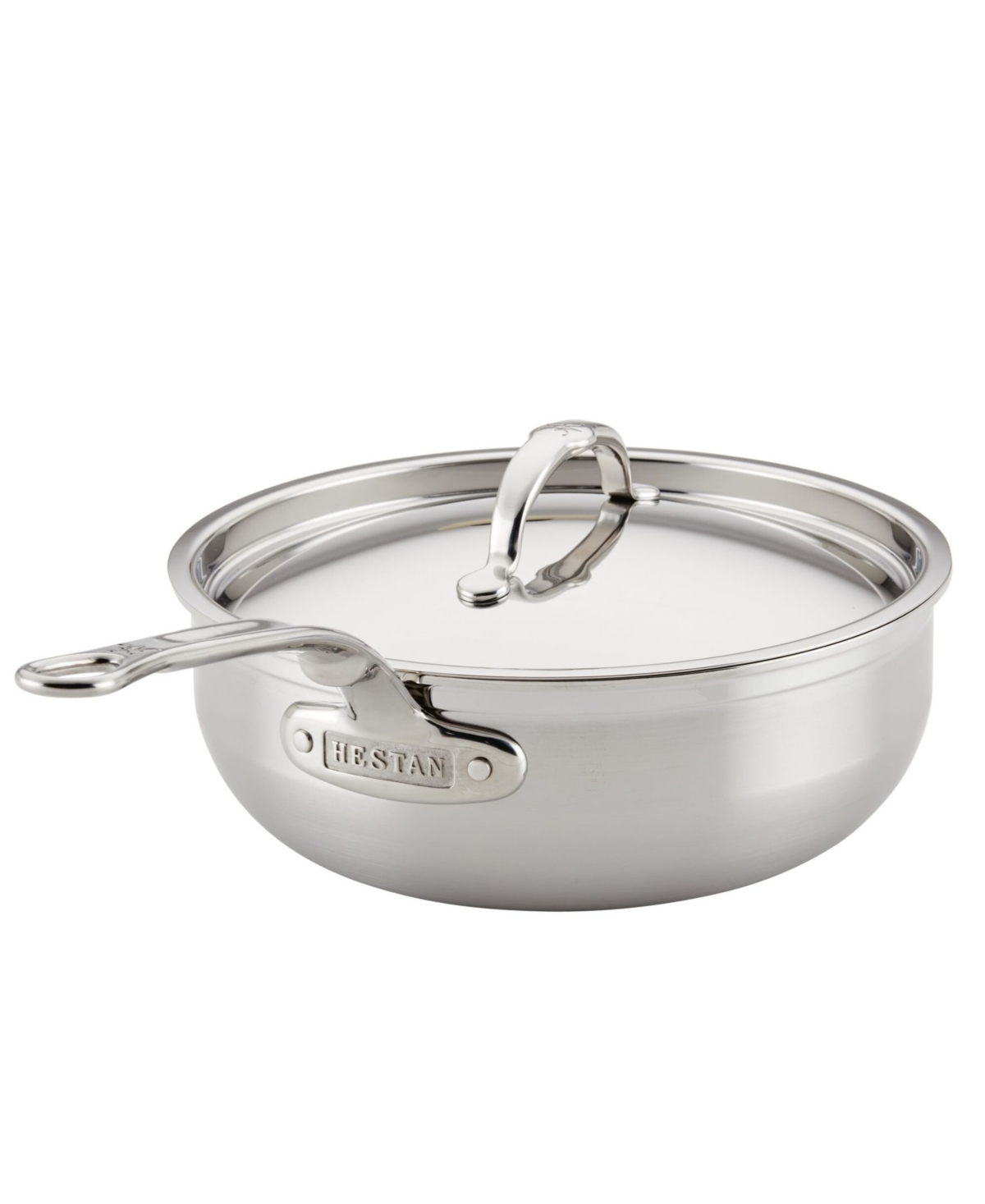 Shop Hestan Probond Clad Stainless Steel With Titum Nonstick 3.5-quart Covered Essential Pan