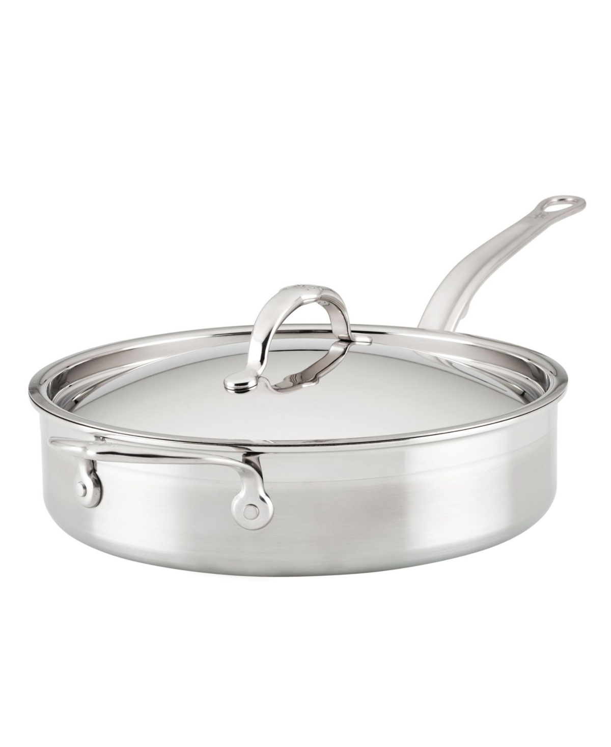 Hestan Probond Clad Stainless Steel With Titum Nonstick 3-quart Covered Saute Pan