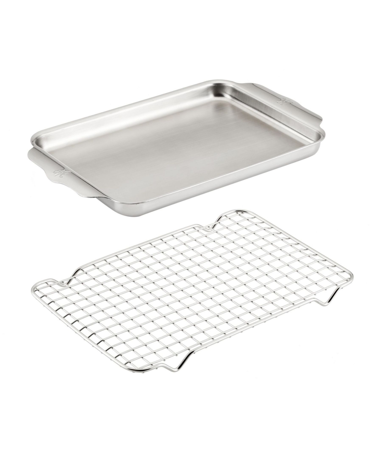 Shop Hestan Provisions Oven Bond Try-ply Quarter Sheet Pan With Rack In Stainless Steel