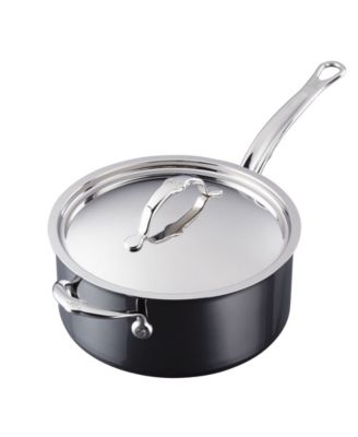 NanoBond Titanium Stainless Steel 4-Quart Covered Saucepan with Helper Handle