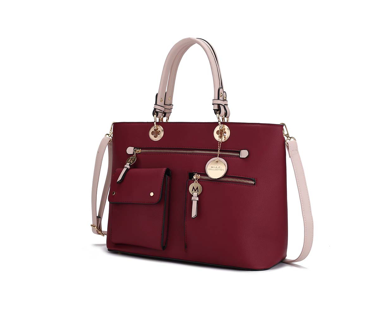 Mkf Collection Julia Color-block Satchel Bag by Mia K
