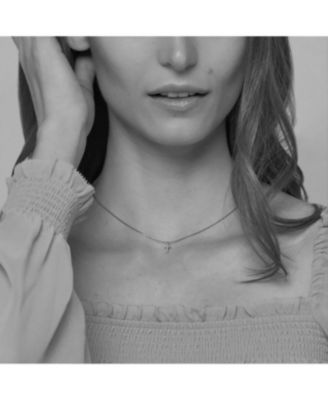 Sterling Silver 18k Gold Plated Weiss Cross Necklace Holiday Gift Idea