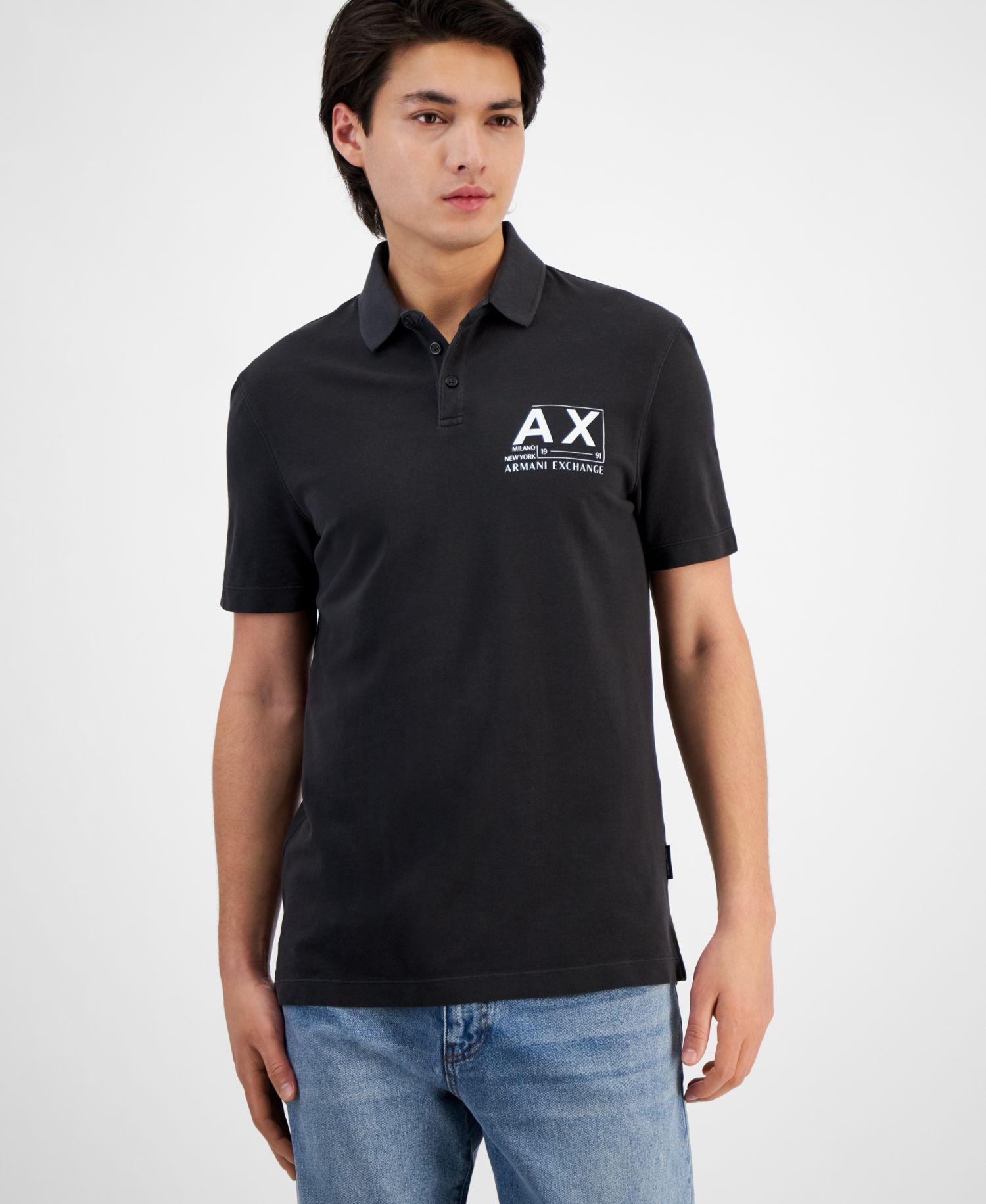 Men's Sun-Faded Logo Polo Shirt