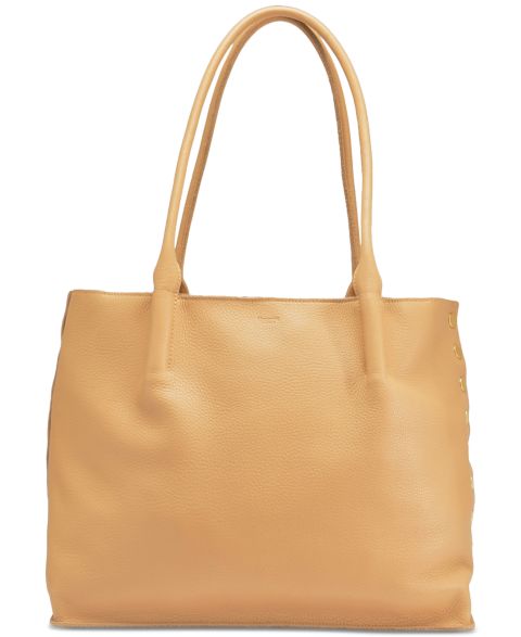 Женская сумка Hammitt Oliver Medium Leather Zip-Top, цвет: Рыжевато-коричневый / Золотой