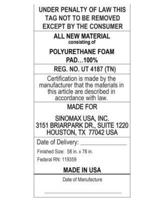 3" Memory Foam Mattress Topper, Queen