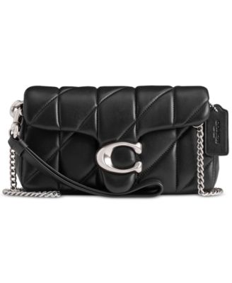 COACH - Quilted Pillow Leather Tabby Wristlet with Chain