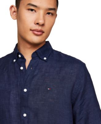 Men's Regular-Fit Linen Short-Sleeve Shirt