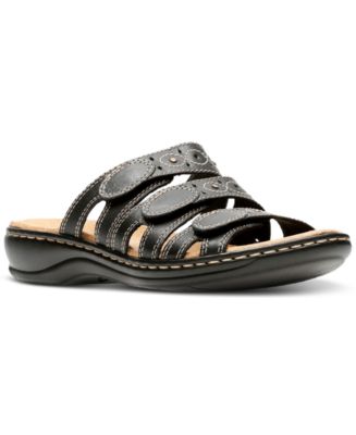 Clarks Leisa Cacti Q Triple Strap Slide Sandals Macy s