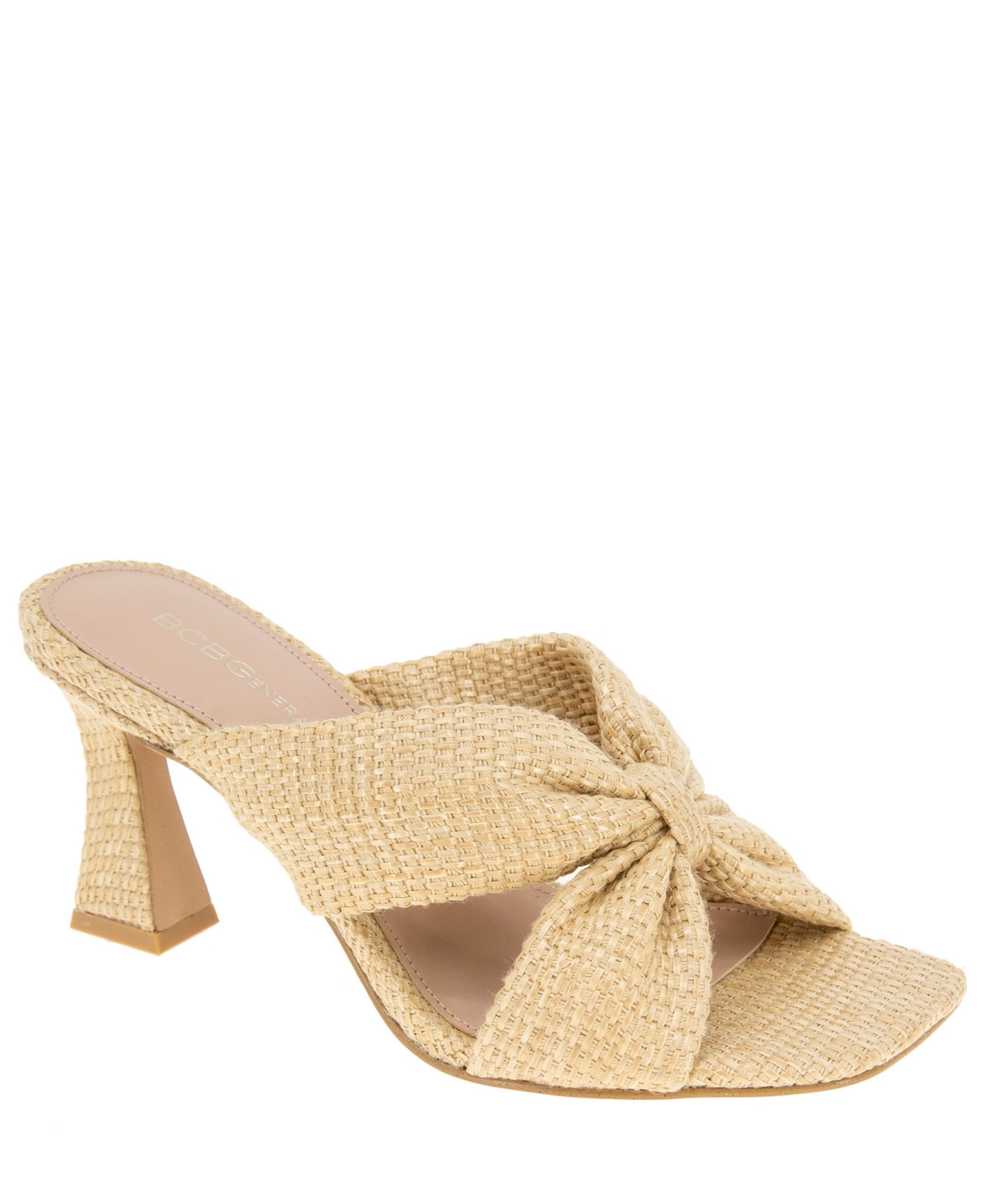 BCBGeneration Women's Rooba Slide Raffia Dress Sandals