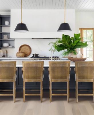 Diedra 23" Solid Wood Cane Back Counter Stool