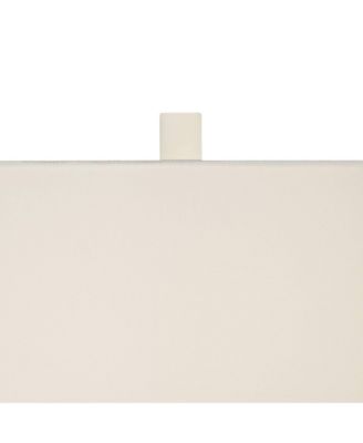 Velas 26" High Gourd Modern Coastal Table Lamps Set of 2 White Finish Living Room Bedroom Bedside Nightstand House