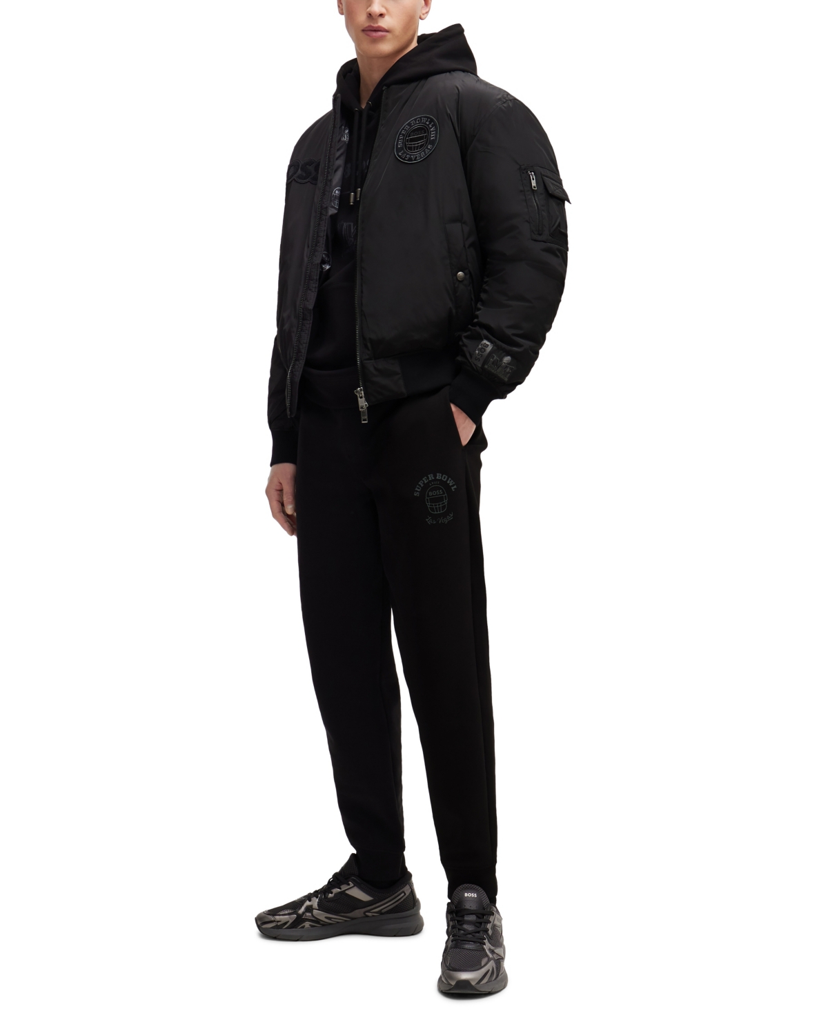 Boss Men's Boss x Nfl Metallic Print Hoodie
