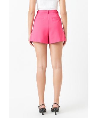 Women's Belted Shorts