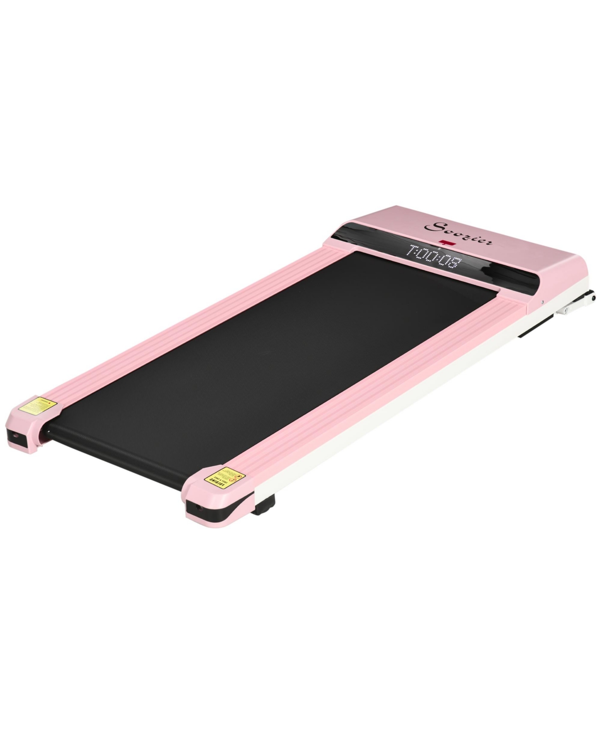 Walking Pad Treadmill Under Desk, Rolling Portable Treadmill, Pink - Pink