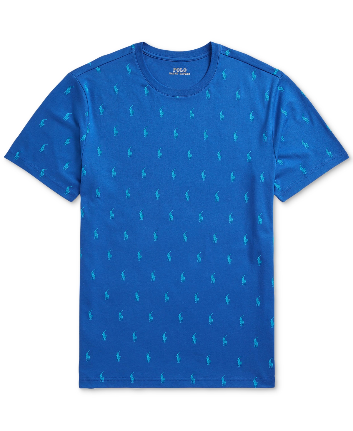 Polo Ralph Lauren Men's Printed Polo Player Sleep Shirt -hawaiin Ocean Aopp