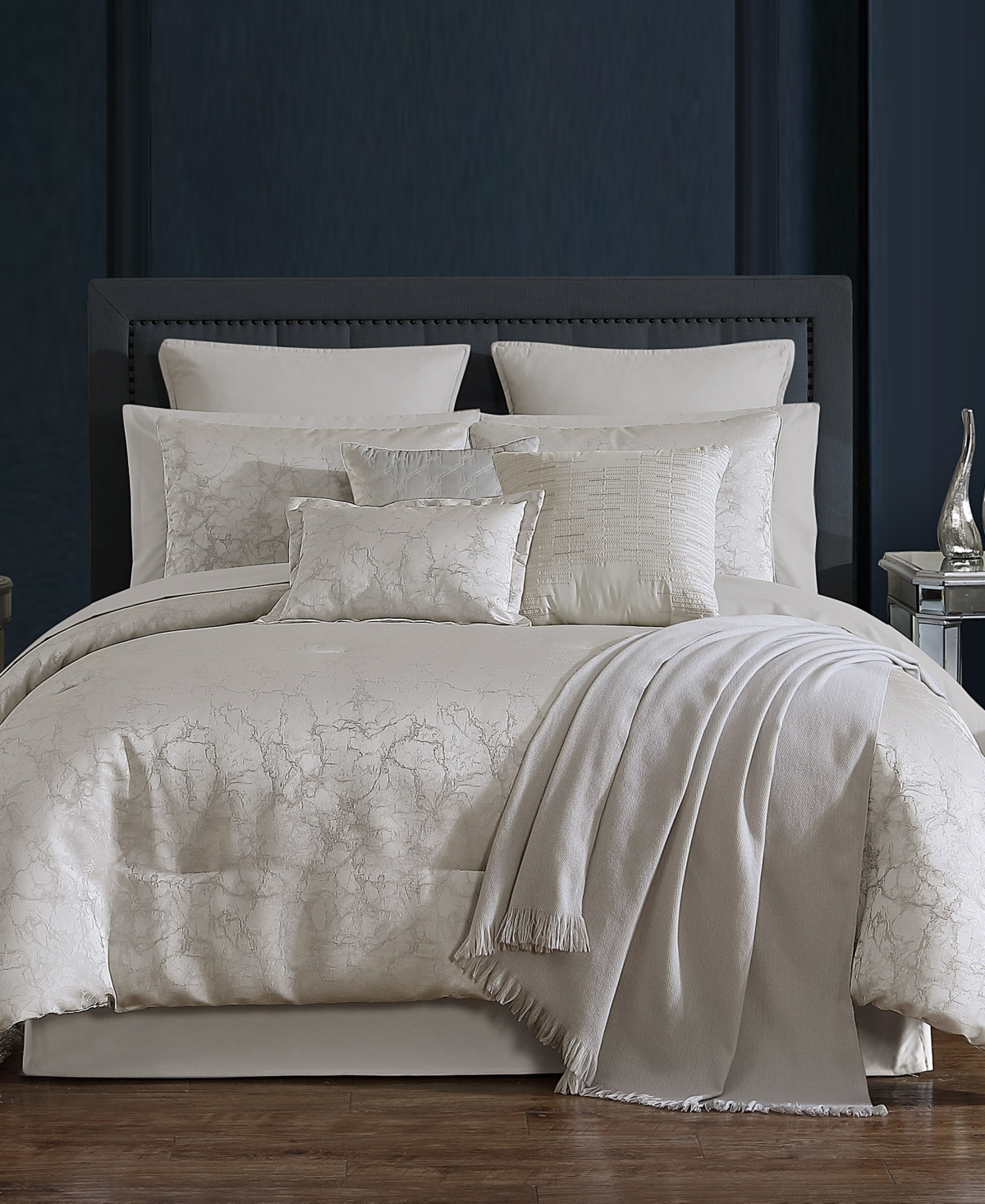 Hallmart Collectibles Giallo 14-pc. Comforter Set, Queen In Grey