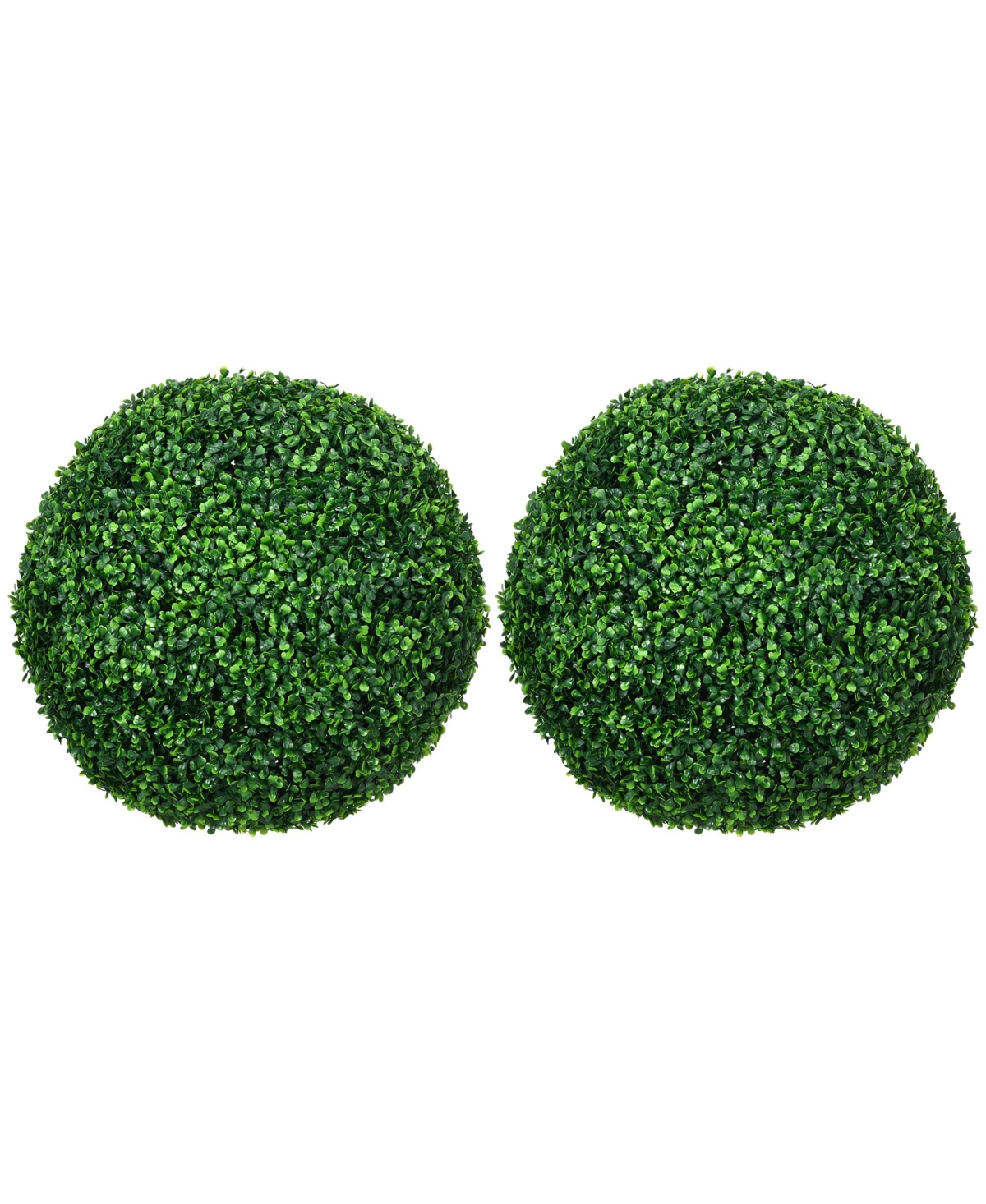 2 Pack Artificial Tree Boxwood Topiary Balls, 19.75 Inch - Green