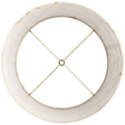 Beige Plum Flower Embroidery Medium Drum Lamp Shade 12" Top x 14" Bottom x 11" Slant (Spider) Replacement with Harp and Finial