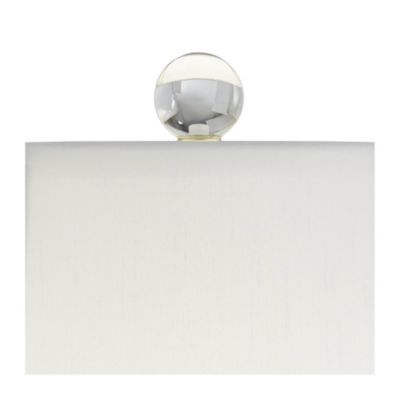 Traditional Table Lamp 31" Tall Faceted Crystal and Brass Bell Fabric Shade for Living Room Family Bedroom Bedside