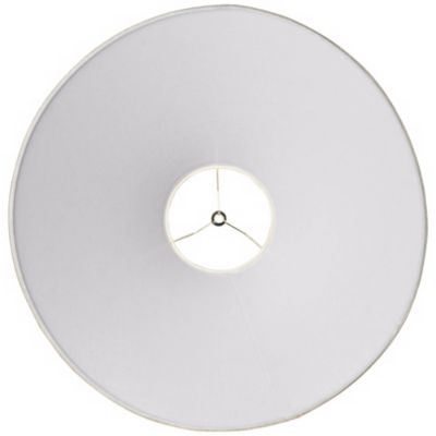 Empire Lamp Shade Fine Burlap Large 6" Top x 21" Bottom x 13.5" High Spider Fitting with Replacement Harp and Finial